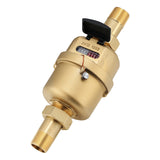 MEASUREMAN 3/4” Non-Pulsed Rotary Piston Volumetric Cubic Meter Water Meter, Heavy-Duty Brass Body, High-Accuracy Design, Perfect for Cold Water Measurement in Industrial and Residential Systems