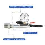 MEASUREMAN Low Pressure Gas and Water Test Kit: Gas Line Pressure Test Kit, Gas/Water, 0 to 5 psi