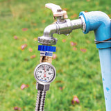 MEASUREMAN Lead-Free Brass Water Pressure Regulator, Garden Hose Pressure Regulator, Pressure Reducer with Pressure gugue, for RV, Camper, Trailer, Garden, Plumbing System