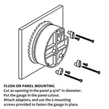 Measureman Magnet Helix Differential Low Pressure Gauge, 4-1/2" Dial, 1/8"NPT famele Connection, 0-0.25 Inches of Water