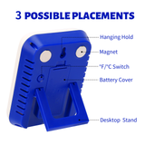 MEASUREMAN Digital Thermometer Hygrometer Gauge Max/Min Indoor Humidity Test Meter Temperature Monitor with Touch Backlight