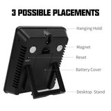 MEASUREMAN Digital Indoor Thermometer and Hygrometer with Humidity Gauge with Touch LCD Backlight , Accurate Temperature Humidity Monitor Meter for Home, Office, Indoor Garden, Battery Include