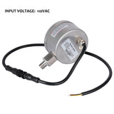 Measureman 3-1/8" Dial Size Stainless Steel Industrial Digital Pressure Control, Pressure Switch, 1/4"NPT Lower Mount, 0-230psi, 110VAC, 0.5% Accuracy, LED Display