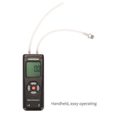 Measureman Handheld Digital Differential Pressure Gauge, Vacuum and Pressure Gauge Meter Tester 11 Units with Backlight, ±2Psi/Kpa, 1-2 Pipes Air System Measurement