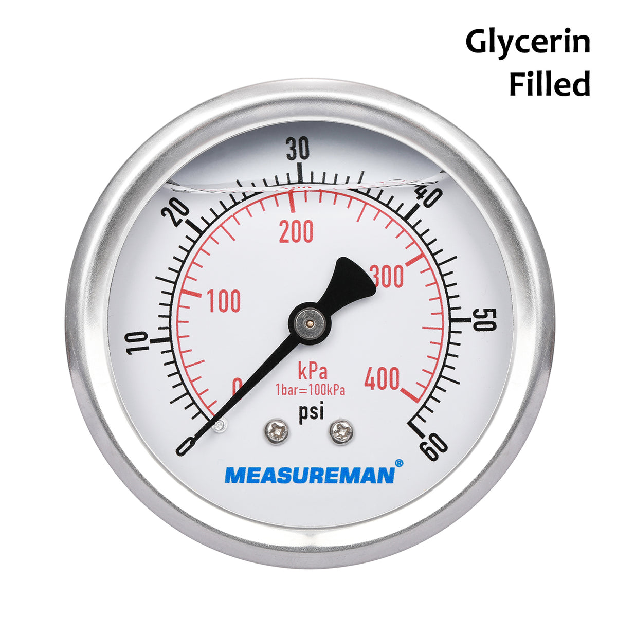 Amazon.com: Tissting Glycerin Filled Pressure Gauge 1/4 Inch