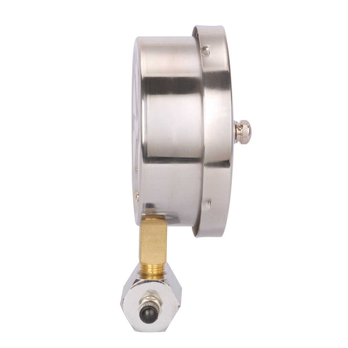 CARBO 4" Gas Test Pressure Gauge - 15 PSI / 30" Hg, 3/4" NPT, Stainless Steel Case, 1% Accuracy - View #7