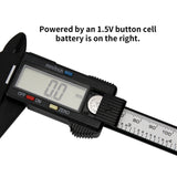 MEASUREMAN Electronic Digital Caliper Plastic Vernier Caliper, 0-6 Inch/0-150 mm