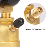 Measureman 2" Forged Brass Gas Pressure Test Gauge Assembly, 3/4" FNPT Connection, 0-15psi, -3-2-3% Accuracy