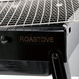 Roastove Folding Portable Barbecue Charcoal Grill, Barbecue Desk Tabletop Outdoor Stainless Steel Smoker BBQ for Outdoor Cooking Camping