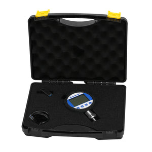 MEASUREMAN Professional 10000 PSI Digital Hydraulic Test Gauge, 0.05% FS Accuracy with Data Logging, 330° Swivel Display, 1/4'' NPT, Pressure Calibrator