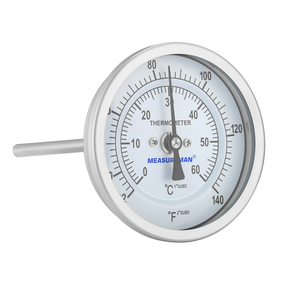 MEASUREMAN Hot Water Bi-Metal Thermometer, 3
