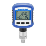 MEASUREMAN Digital Industrial Pressure Gauge 0-160psi, 0.2% FS, 1/4''NPT Lower, Stainless Steel Connection, Battery Powered, with Bluetooth and LCD Light