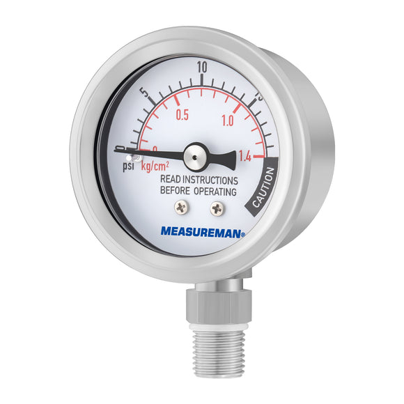MEASUREMAN Stainless Steel Pressure Cooker Gauge_All Series (Accessory, Pressure Gauge - Fits 37 Quart)