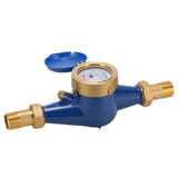 MEASUREMAN 1" Durable Multi-Jet Cubic Water Meter Lead-Free Brass Non-Pulsed Output for Home Water Systems