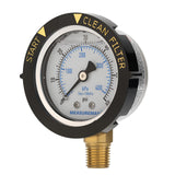 MEASUREMAN 2" Stainless Steel Swimming Pool Filter Pressure Gauge, 0-60 PSI, Waterproof, Clean Filter Indicator, 1/4" NPT Lower Mount for Spa, Aquarium, and Water Pump Pressure Testing
