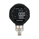 MEASUREMAN 65mm Digital Absolute Hydraulic Pressure Gauge -15 to 0 PSI, 0.4% FS Accuracy, 1/4" NPT Lower Mount, Stainless Steel, Bluetooth & LCD Backlight for Vacuum, Industrial Monitoring