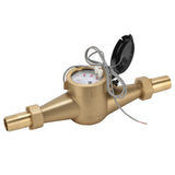 MEASUREMAN DN-25 1” Multi-Jet Pulsed Water Meter Brass Body High Accuracy Gallon Measurement for Garden