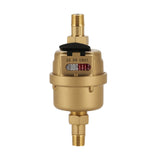 MEASUREMAN 1/2" Non-Pulsed Rotary Piston Volumetric Brass Cubic Meter Heavy-Duty Water Meter