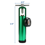 Measureman O2 Mini Oxygen Regulator Suits for CGA-870 Gauge Flow Rate 0-15lpm,Without Oxygen tubing Swivel Connector