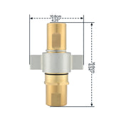 MEASUREMAN 1” NPT Wet-Line Wing Nut Hydraulic Quick Disconnect Coupler/Coupling Set