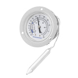 MEASUREMAN Vapor Capillary Flanged Panel Mount Refrigeration Thermometer, 2" Dial, 48" Capillary, -40-120 deg F/-40-50 deg C, Re-Calibration Available