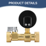MEASUREMAN Air Over Water Test Kit, 2” Dial, 0-300 PSI, 1/4” NPT Top Mount with 3/4” Female Hose Connection for Leak Detection and Pressure Testing
