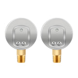 MEASUREMAN Low and High Pressure Gauges for Acetylene Regulator 0-30 psi & 0-400 psi - 2 Inches (Pair) with 1/4" Thread for LDP Regulators
