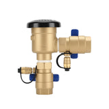 MEASUREMAN 1" Pressure Vacuum Breaker Assembly, Heavy-Duty Bronze Backflow Preventer for Sprinkler & Irrigation Systems, Provides Critical Backsiphonage Protection