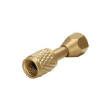 Measureman 19110 Low-Loss Quick Coupler, 1/4" Male SAE Flare Ritchie Style Fitting for HVAC Refrigerant Recovery Tank Pressure Checks