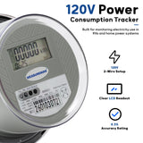 MEASUREMAN Digital Electric Meter 120V 2 Wire KWH Watt Meter for Home & RV – High Precision Energy Usage Monitor, LCD Display, ANSI Standard, Residential & Recreational Vehicle Power Measurement