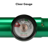 Measureman O2 Mini Oxygen Regulator Suits for CGA-870 Gauge Flow Rate 0-15lpm,Without Oxygen tubing Swivel Connector