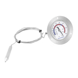 MEASUREMAN Vapor Capillary Flanged Panel Mount Refrigeration Thermometer, 2.5" Dial, 48" Capillary, -40-60 deg F/-40-15 deg C, Re-Calibration Available