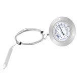 MEASUREMAN Vapor Capillary Flanged Panel Mount Refrigeration Thermometer, 2" Dial, 48" Capillary, -40-120 deg F/-40-50 deg C, Re-Calibration Available