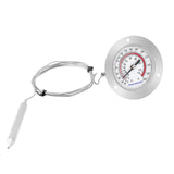 MEASUREMAN Vapor Capillary Flanged Panel Mount Refrigeration Thermometer, 2" Dial, 48" Capillary, 40-240 deg F/ 10-115 deg C, Re-Calibration Available