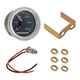 Measureman 200 PSI Mechanical Dual Analog Air Pressure Gauge for Air Ride Suspension Systems Black Dial Backlit Clear Lens Red & White Needles 2" 52mm