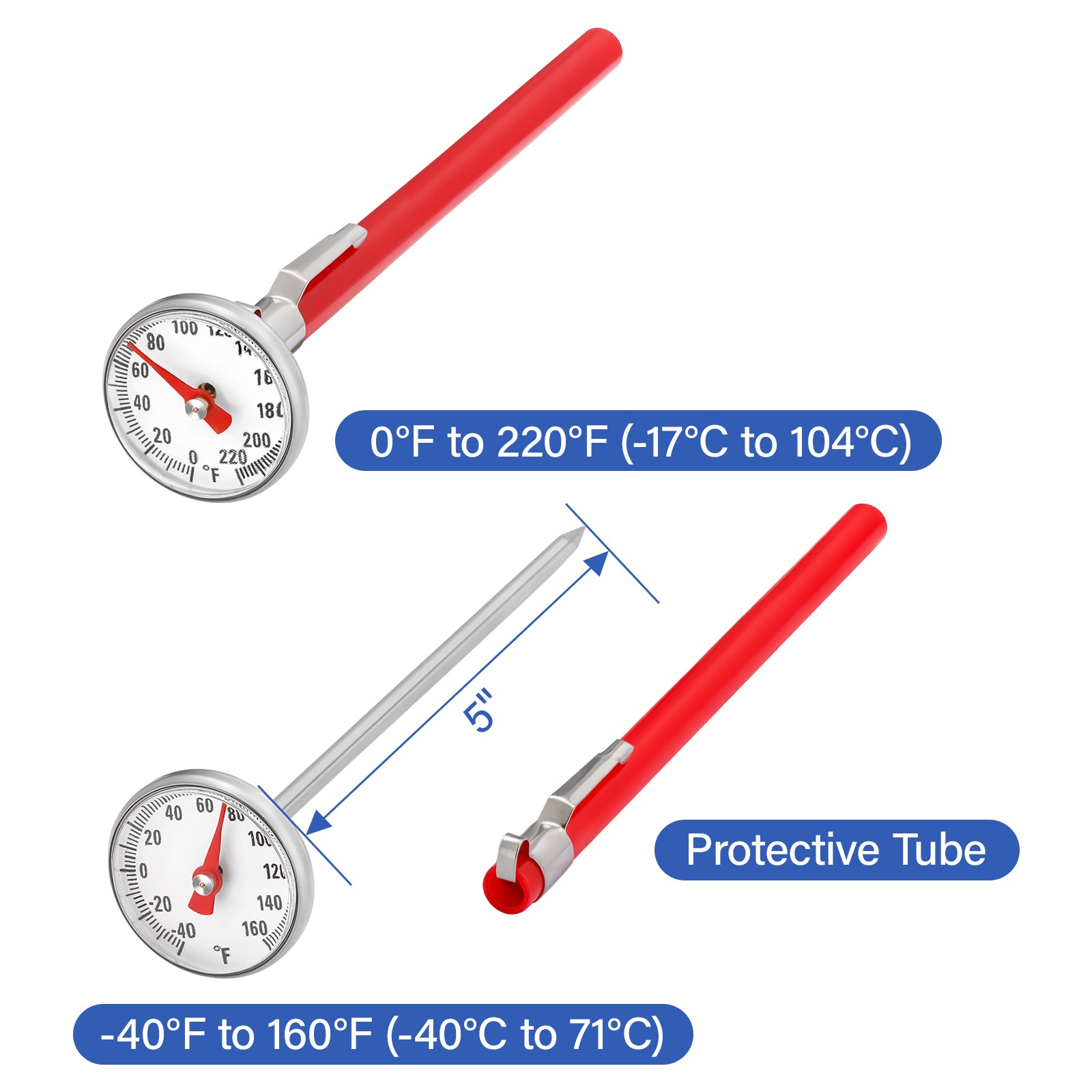 MEASUREMAN Pressure and Temperature Test Kit,0-100 psi/Ft H2O/kPa/Mete ...