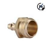 MEASUREMAN Lead-Free Brass Blow Out Plug with Quick Connect - Efficiently Removes Water from RV Water Lines, Ideal for Winterization (2pc)