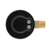 MEASUREMAN CO2 Regulator Gauge Set for Beer Kegs, 0-2000 PSI, Dual Scale, Bar/PSI, 2’’ Dial, 1/4’’ NPT, Black Iron Case, Aluminum Pointer, Brass Components, with Hose Clamps& Nylon seals