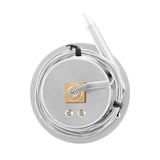 MEASUREMAN Vapor Capillary Flanged Panel Mount Refrigeration Thermometer, 2.5" Dial, 48" Capillary, -40-60 deg F/-40-15 deg C, Re-Calibration Available