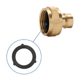 MEASUREMAN Garden Hose Quick Connect Kit for RV Use - Solid Brass 3/4 Inch GHT Water Hose Connectors, Durable and Reliable for RVs (2pc)