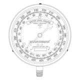 MEASUREMAN 4-1/2" Water Level Gauge Lower Mount