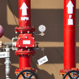 MEASUREMAN 3.5" Fire System Pressure Gauge Kit，0-300 PSI Dual Scale，1/4 NPT Lower Mount，Complete with 304 SS Pipe, 3-Way Valve and NPT Fittings，3%−2%−3% Accuracy