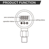 MEASUREMAN Digital Remote Pressure Gauge, 270° Rotatable Body, RS485 Data Transmission, 3-Digit LED Display for Precision Pressure Monitoring