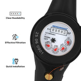 MEASUREMAN DN-25 1” Multi-Jet Water Meter Non-Pulsed Plastic Body Cubic Meter Industrial Water Flow Measurement