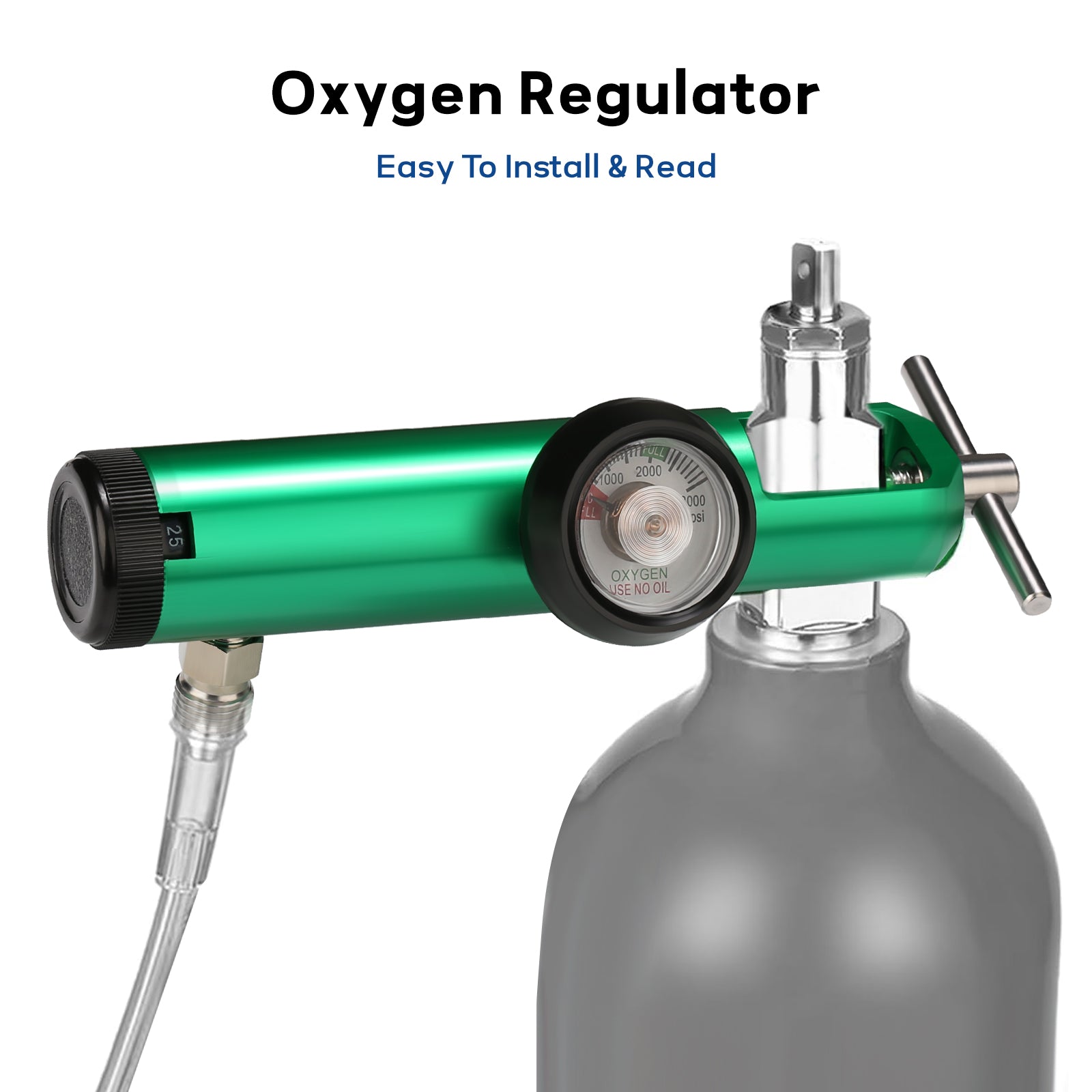 O2 Oxygen Measurement Kit Measureman O2 Mini Oxygen Regulator Suits for CGA-870 Gauge Flow Rate ...