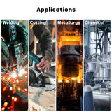 MEASUREMAN Low and High Pressure Gauges for Acetylene Regulator 0-30 psi & 0-400 psi - 2 Inches (Pair) with 1/4" Thread for LDP Regulators