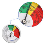 MEASUREMAN Stainless Steel Bimetal Thermometer, 3” Dial, Dual Scale 0-140°F/-20-60°C, 1/2” NPT Center Back Mount, Adjustable for HVAC, Brewing, Food Processing