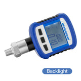 MEASUREMAN Digital Industrial Pressure Gauge 0-160psi, 0.2% FS, 1/4''NPT Lower, Stainless Steel Connection, Battery Powered, with Bluetooth and LCD Light