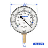 MEASUREMAN Vacuum Cleaner Suction Gauge, 0-160 Inches of Water Measures Suction in Water Lift