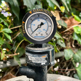 MEASUREMAN 2" Stainless Steel Swimming Pool Filter Pressure Gauge, 0-60 PSI, Waterproof, Clean Filter Indicator, 1/4" NPT Lower Mount for Spa, Aquarium, and Water Pump Pressure Testing